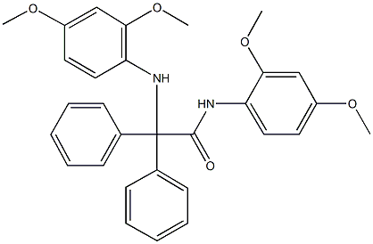 2-(2,4-dimethoxyanilino)-N-(2,4-dimethoxyphenyl)-2,2-diphenylacetamide,438215-45-3,结构式