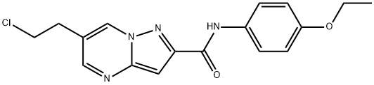 6-(2-chloroethyl)-N-(4-ethoxyphenyl)pyrazolo[1,5-a]pyrimidine-2-carboxamide,438215-58-8,结构式