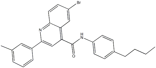 438217-07-3 6-bromo-N-(4-butylphenyl)-2-(3-methylphenyl)-4-quinolinecarboxamide