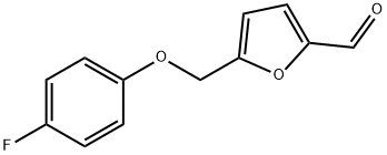 5-(4-氟苯氧基甲基)呋喃-2-甲醛 结构式