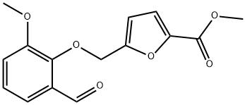 methyl 5-[(2-formyl-6-methoxyphenoxy)methyl]-2-furoate Structure