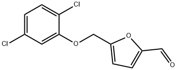 5-[(2,5-dichlorophenoxy)methyl]-2-furaldehyde Struktur