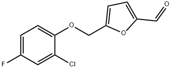 5-(2-氯-4-氟苯氧基甲基)呋喃-2-甲醛,438221-97-7,结构式