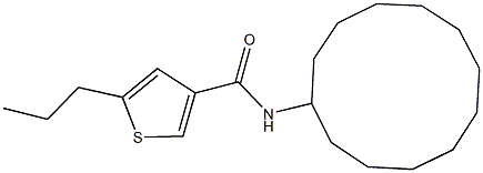 N-cyclododecyl-5-propyl-3-thiophenecarboxamide Structure