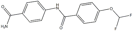 N-[4-(aminocarbonyl)phenyl]-4-(difluoromethoxy)benzamide Structure