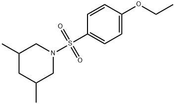 1-[(4-ethoxyphenyl)sulfonyl]-3,5-dimethylpiperidine Structure