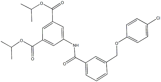 diisopropyl 5-({3-[(4-chlorophenoxy)methyl]benzoyl}amino)isophthalate|