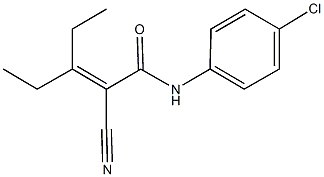 N-(4-chlorophenyl)-2-cyano-3-ethyl-2-pentenamide|