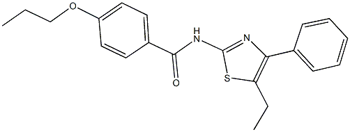 438228-46-7 N-(5-ethyl-4-phenyl-1,3-thiazol-2-yl)-4-propoxybenzamide