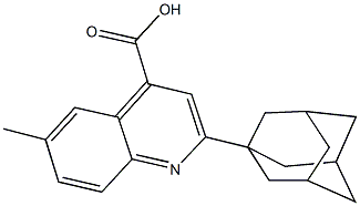 2-(1-adamantyl)-6-methyl-4-quinolinecarboxylic acid Struktur