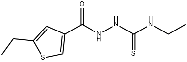 N-ethyl-2-[(5-ethyl-3-thienyl)carbonyl]hydrazinecarbothioamide Structure