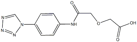 {2-oxo-2-[4-(1H-tetraazol-1-yl)anilino]ethoxy}acetic acid Struktur