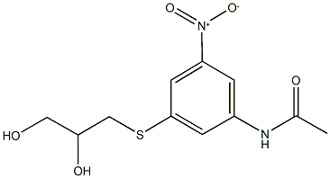 N-{3-[(2,3-dihydroxypropyl)sulfanyl]-5-nitrophenyl}acetamide Structure