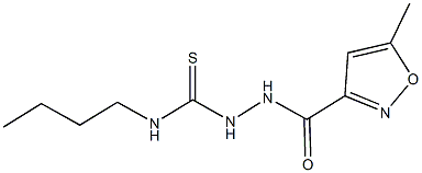 438229-68-6 N-butyl-2-[(5-methyl-3-isoxazolyl)carbonyl]hydrazinecarbothioamide