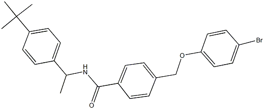 4-[(4-bromophenoxy)methyl]-N-[1-(4-tert-butylphenyl)ethyl]benzamide|