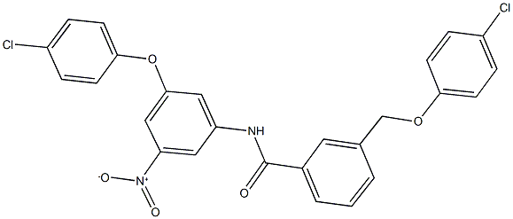 438230-28-5 N-{3-(4-chlorophenoxy)-5-nitrophenyl}-3-[(4-chlorophenoxy)methyl]benzamide