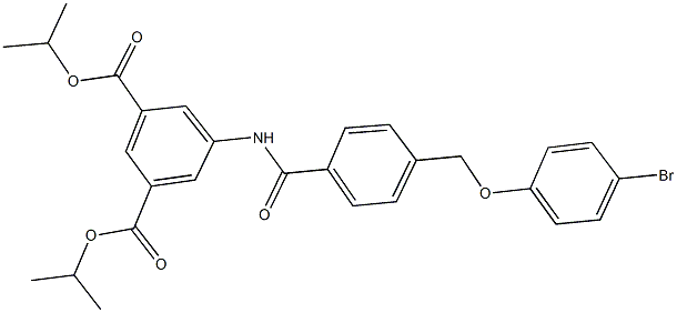 diisopropyl 5-({4-[(4-bromophenoxy)methyl]benzoyl}amino)isophthalate|