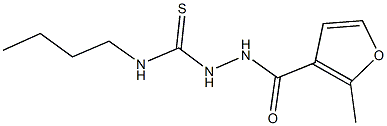 N-butyl-2-(2-methyl-3-furoyl)hydrazinecarbothioamide Structure