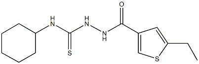 438231-25-5 N-cyclohexyl-2-[(5-ethyl-3-thienyl)carbonyl]hydrazinecarbothioamide