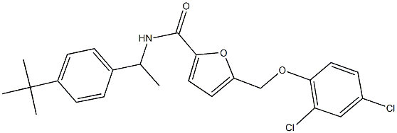 438231-97-1 N-[1-(4-tert-butylphenyl)ethyl]-5-[(2,4-dichlorophenoxy)methyl]-2-furamide