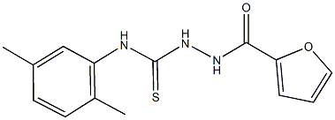 N-(2,5-dimethylphenyl)-2-(2-furoyl)hydrazinecarbothioamide Structure