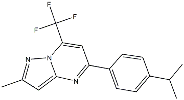 438233-23-9 5-(4-isopropylphenyl)-2-methyl-7-(trifluoromethyl)pyrazolo[1,5-a]pyrimidine