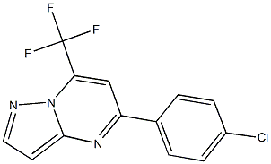 5-(4-chlorophenyl)-7-(trifluoromethyl)pyrazolo[1,5-a]pyrimidine 结构式