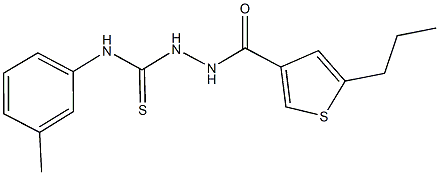 438233-65-9 N-(3-methylphenyl)-2-[(5-propyl-3-thienyl)carbonyl]hydrazinecarbothioamide