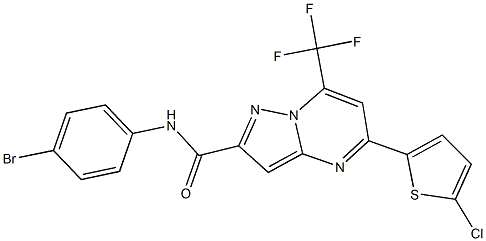 N-(4-bromophenyl)-5-(5-chloro-2-thienyl)-7-(trifluoromethyl)pyrazolo[1,5-a]pyrimidine-2-carboxamide Structure