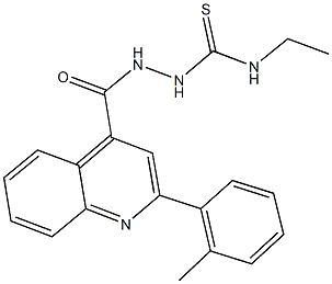 438234-12-9 N-ethyl-2-{[2-(2-methylphenyl)-4-quinolinyl]carbonyl}hydrazinecarbothioamide