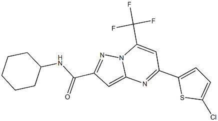 5-(5-chloro-2-thienyl)-N-cyclohexyl-7-(trifluoromethyl)pyrazolo[1,5-a]pyrimidine-2-carboxamide|