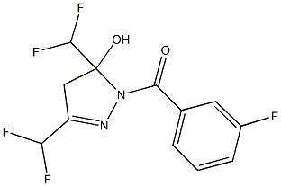 438235-82-6 3,5-bis(difluoromethyl)-1-(3-fluorobenzoyl)-4,5-dihydro-1H-pyrazol-5-ol