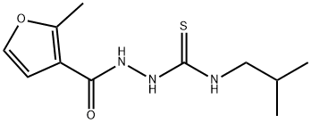 N-isobutyl-2-(2-methyl-3-furoyl)hydrazinecarbothioamide Structure