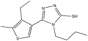 438237-04-8 4-butyl-5-(4-ethyl-5-methyl-3-thienyl)-4H-1,2,4-triazole-3-thiol