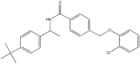 438237-36-6 N-[1-(4-tert-butylphenyl)ethyl]-4-[(2-chlorophenoxy)methyl]benzamide