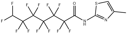2,2,3,3,4,4,5,5,6,6,7,7-dodecafluoro-N-(4-methyl-1,3-thiazol-2-yl)heptanamide,438237-43-5,结构式