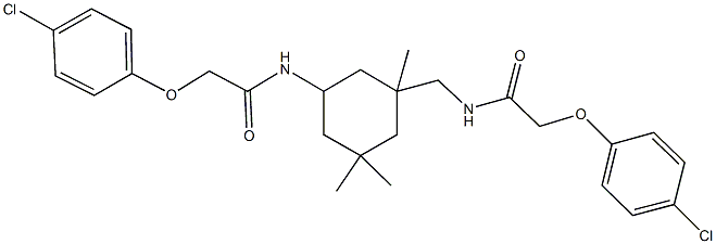 2-(4-chlorophenoxy)-N-[3-({[(4-chlorophenoxy)acetyl]amino}methyl)-3,5,5-trimethylcyclohexyl]acetamide|