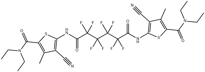 N~1~,N~6~-bis{3-cyano-5-[(diethylamino)carbonyl]-4-methyl-2-thienyl}-2,2,3,3,4,4,5,5-octafluorohexanediamide|