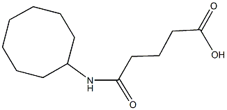 5-(cyclooctylamino)-5-oxopentanoic acid 结构式