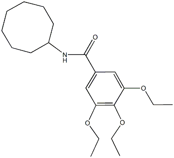 N-cyclooctyl-3,4,5-triethoxybenzamide Structure