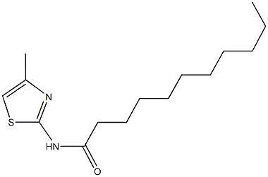 N-(4-methyl-1,3-thiazol-2-yl)undecanamide Structure