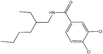 3,4-dichloro-N-(2-ethylhexyl)benzamide,438454-40-1,结构式