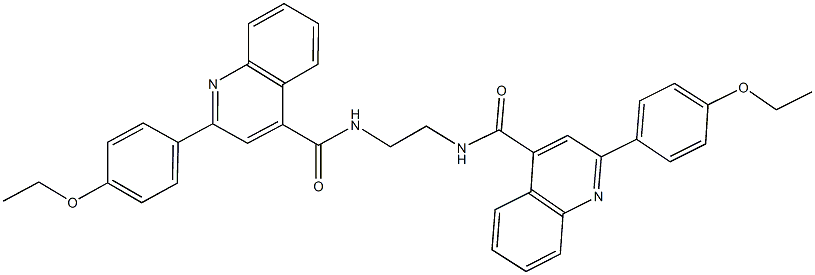 2-(4-ethoxyphenyl)-N-[2-({[2-(4-ethoxyphenyl)-4-quinolinyl]carbonyl}amino)ethyl]-4-quinolinecarboxamide Struktur