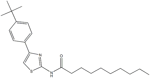 N-[4-(4-tert-butylphenyl)-1,3-thiazol-2-yl]decanamide|