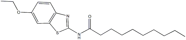 N-(6-ethoxy-1,3-benzothiazol-2-yl)decanamide Structure