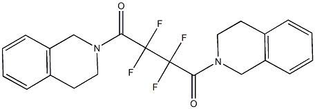 2-[4-(3,4-dihydro-2(1H)-isoquinolinyl)-2,2,3,3-tetrafluoro-4-oxobutanoyl]-1,2,3,4-tetrahydroisoquinoline 结构式