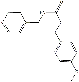3-(4-methoxyphenyl)-N-(4-pyridinylmethyl)propanamide Structure
