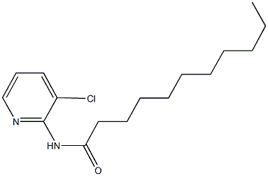 N-(3-chloro-2-pyridinyl)undecanamide 结构式