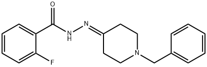 N'-(1-benzyl-4-piperidinylidene)-2-fluorobenzohydrazide Struktur