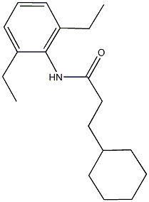 3-cyclohexyl-N-(2,6-diethylphenyl)propanamide,438456-51-0,结构式
